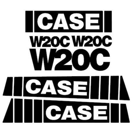 Aftermarket Decal Set Fits Case Wheel Loader W20C CASEW20CDECALSET